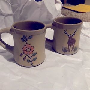 Clay mugs